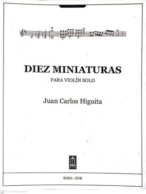 Diez miniaturas, para violín solo