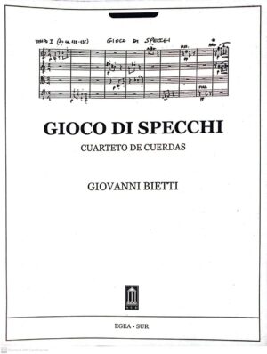 Gioco di specchi, para cuarteto de cuerdas