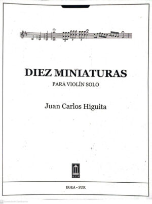 Diez miniaturas, para violín solo