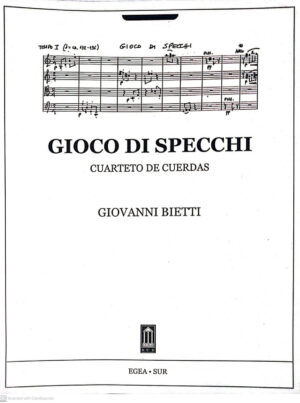 Gioco di specchi, para cuarteto de cuerdas